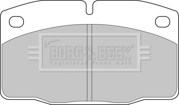 BORG & BECK Комплект тормозных колодок, дисковый тормоз BBP1117